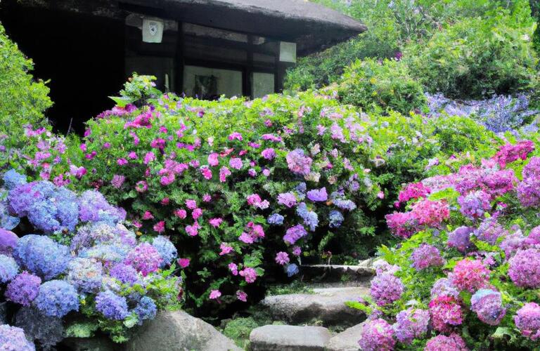 色とりどりの紫陽花で心安らぐ宿泊体験を